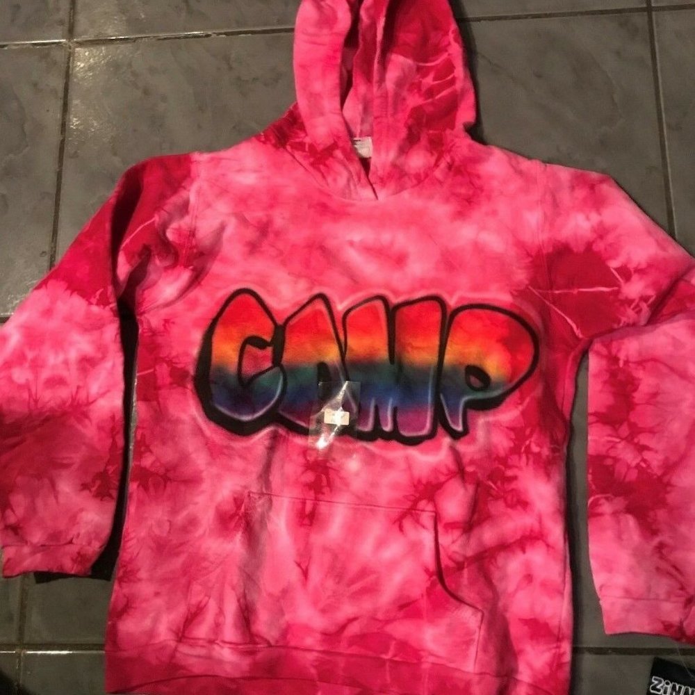 ZINNIAS  AIRBRUSHED CAMP HOODIE